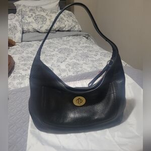 Coach XL Ergo 11613 Black Pebbled Leather Hobo Shoulder Bag